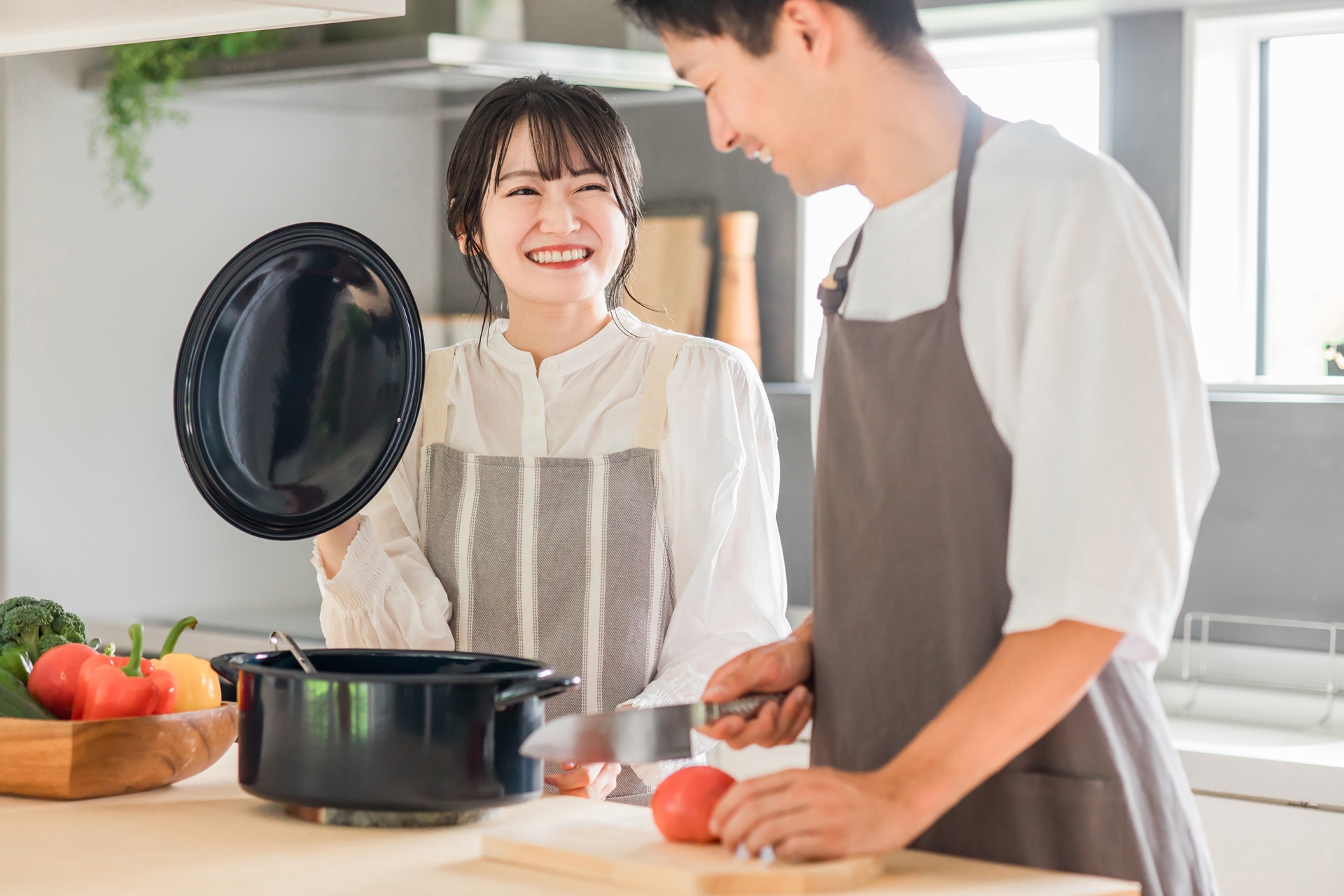 笑顔の女性